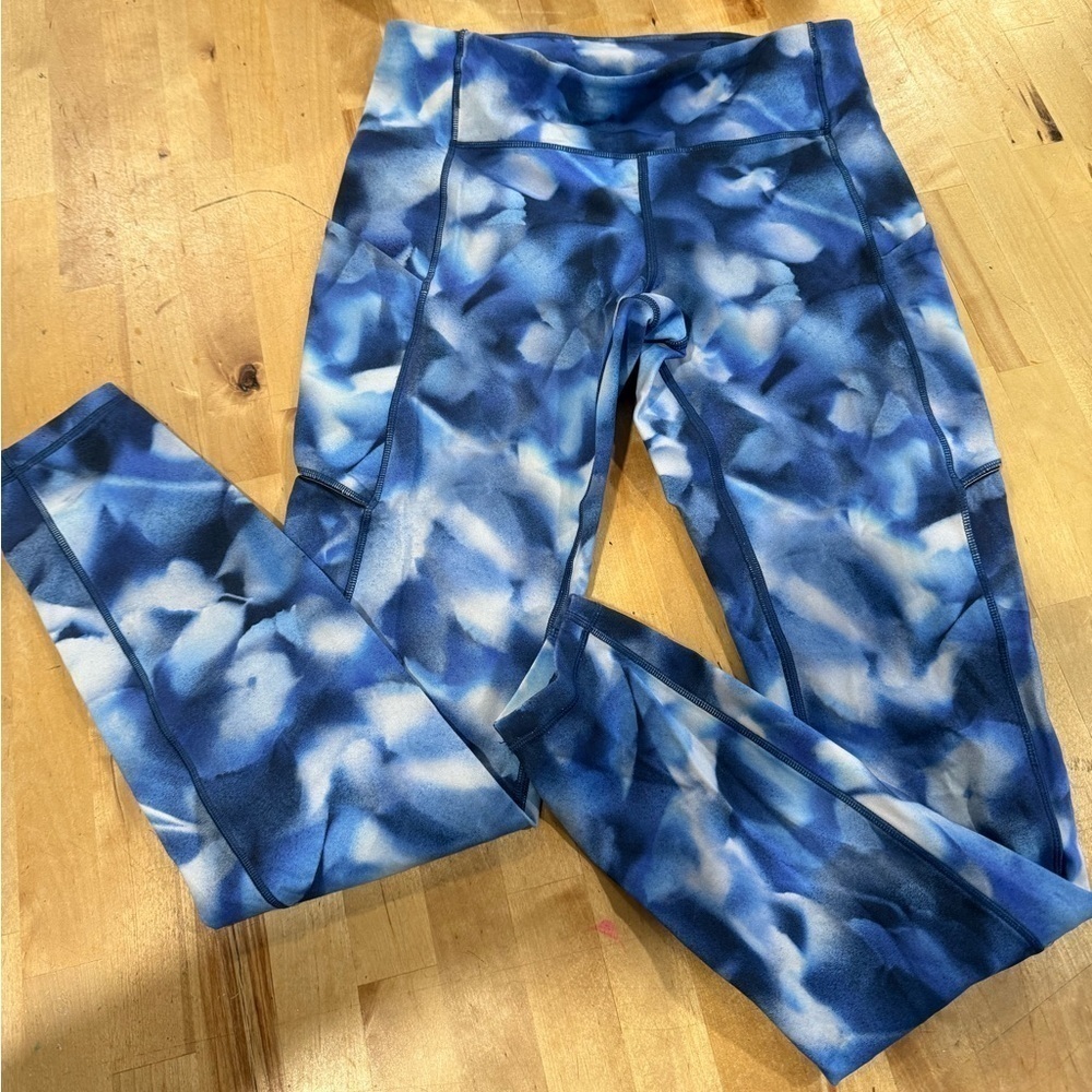 Lululemon Speed Up Tight Blush Blossom Alpine White Midnight Navy Luxtreme Sz. 6